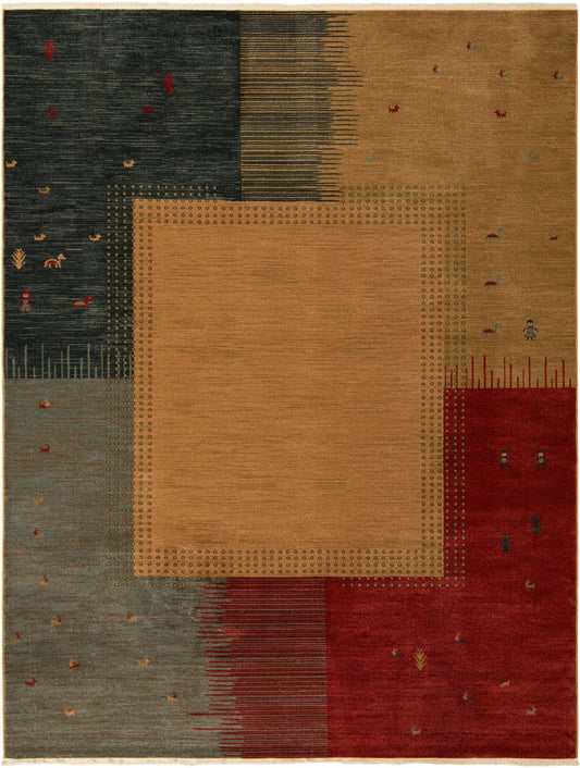 Zagros Oasis Collection Area Rug -  Darrehshahr Rectangle Tan Main