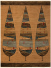 Zagros Oasis Collection Area Rug -  Malayer Rectangle Tan Main
