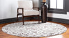 Venetian Tapestry Collection Area Rug -  Dorsoduro Round Beige  lifestyle 4