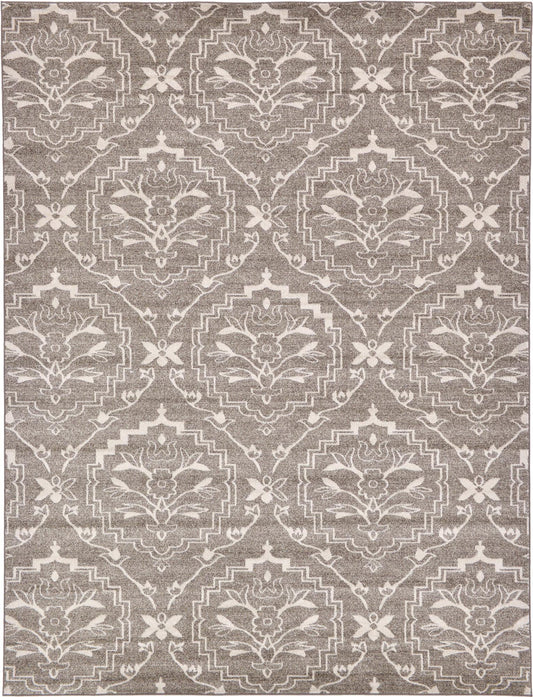 Venetian Tapestry Collection Area Rug -  Cannaregio Rectangle Light Brown Main