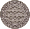 Horizon Collection Area Rug -  Aurora Round Light Brown  lifestyle 67