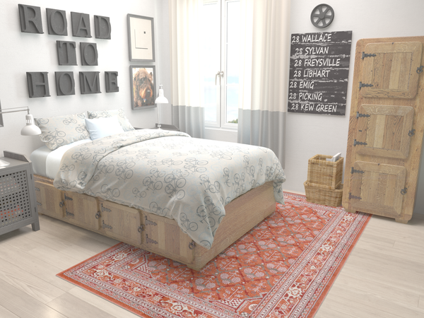 Horizon Collection Area Rug -  Aurora Rectangle Terracotta  lifestyle 4