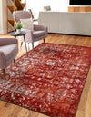 Horizon Collection Area Rug -  Zenith Rectangle Terracotta  lifestyle 6