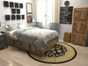 Chelsea Elegance Collection Area Rug -  Stockwell Round Black  lifestyle 97