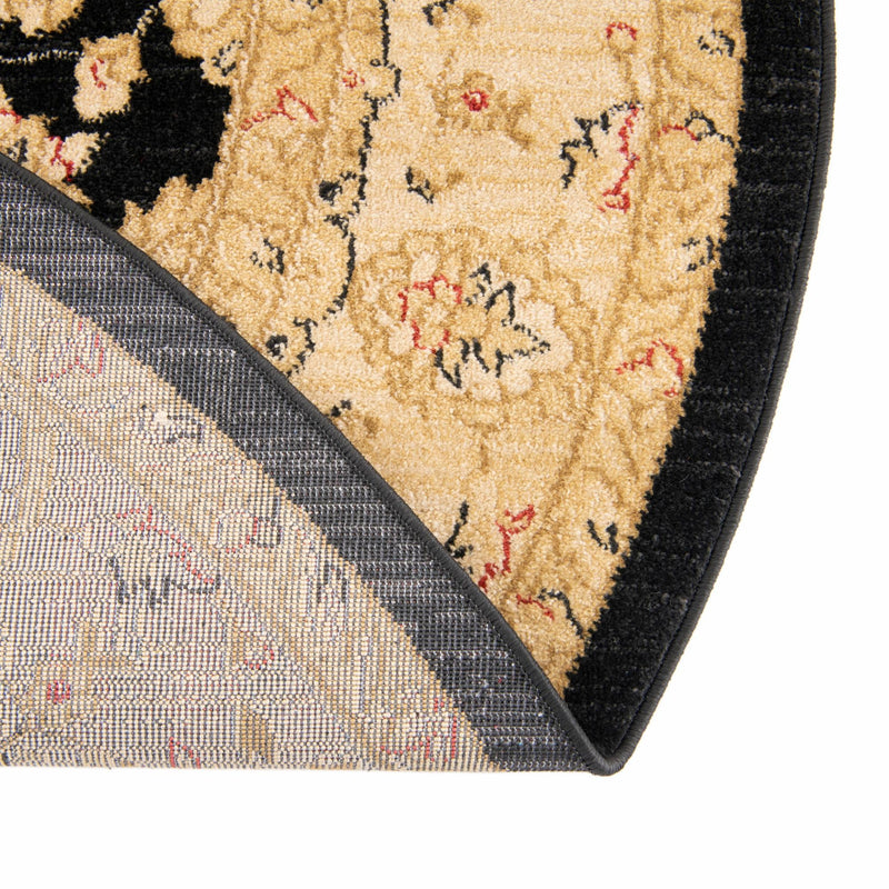 Chelsea Elegance Collection Area Rug -  Stockwell Round Black  lifestyle 138