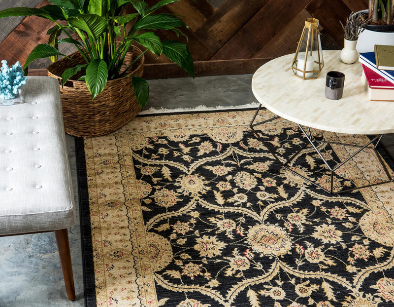 Chelsea Elegance Collection Area Rug -  Stockwell Rectangle Black  lifestyle 18