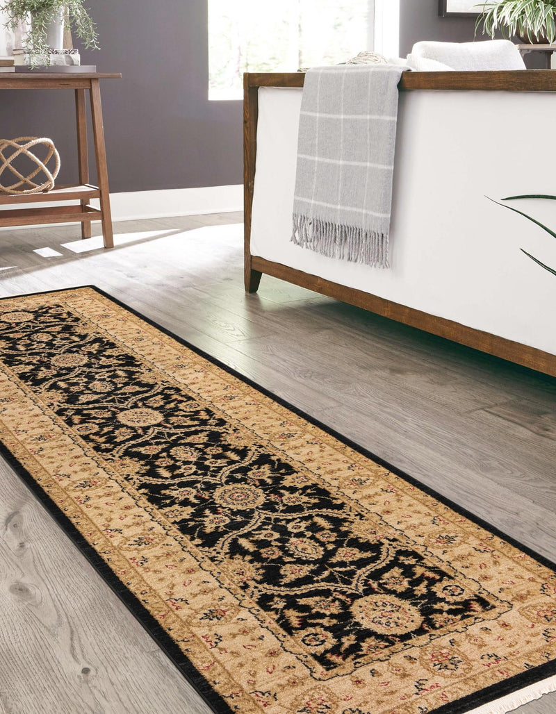 Chelsea Elegance Collection Area Rug -  Stockwell Runner Black  lifestyle 108