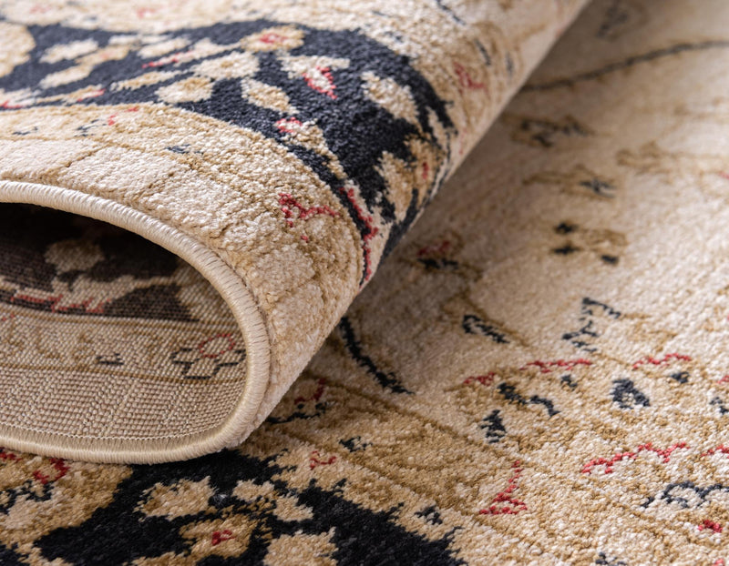 Chelsea Elegance Collection Area Rug -  Stockwell Round Beige  lifestyle 123
