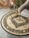 Chelsea Elegance Collection Area Rug -  Twickenham Round Black  lifestyle 73