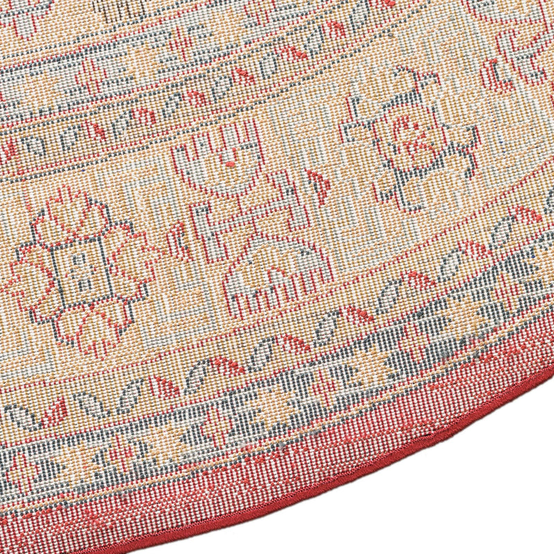 Persian Elegance Collection Area Rug -  Fars Round Navy Blue  lifestyle 34