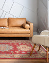 Persian Elegance Collection Area Rug - Isfahan Rectangle Red  lifestyle 5