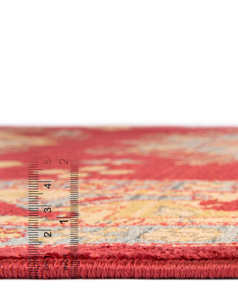 Persian Elegance Collection Area Rug - Isfahan Rectangle Red  lifestyle 6