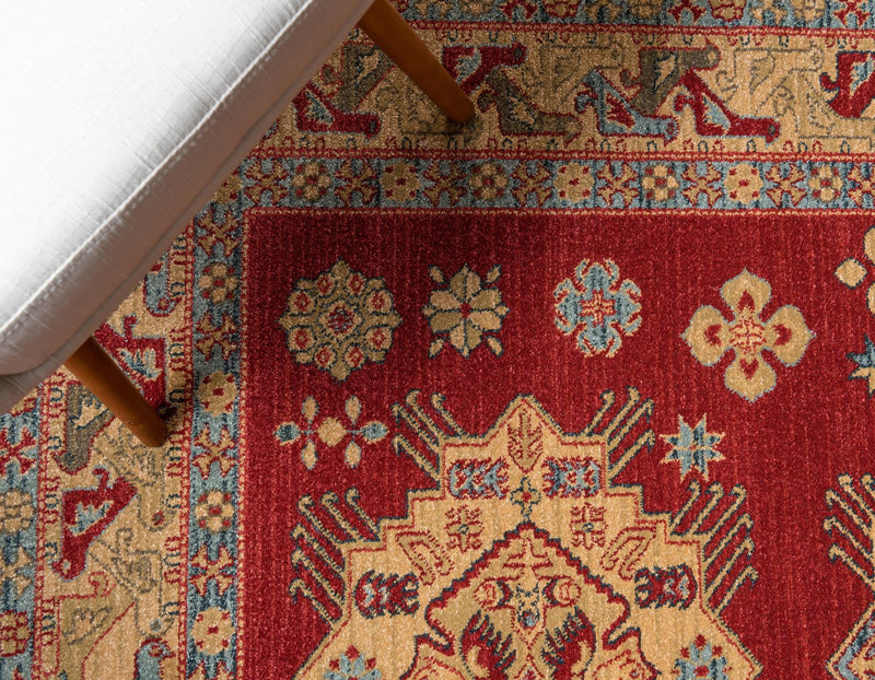 Persian Elegance Collection Area Rug - Isfahan Rectangle Red  lifestyle 7