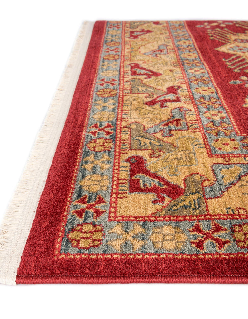 Persian Elegance Collection Area Rug - Isfahan Rectangle Red  lifestyle 9