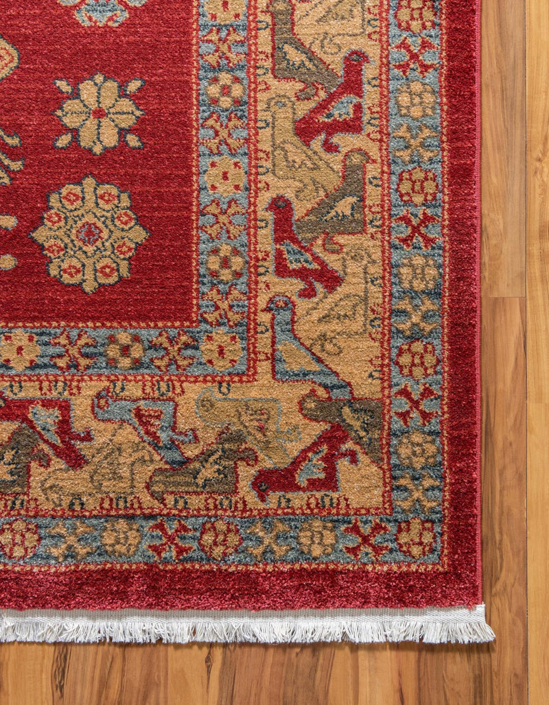 Persian Elegance Collection Area Rug - Isfahan Rectangle Red  lifestyle 10