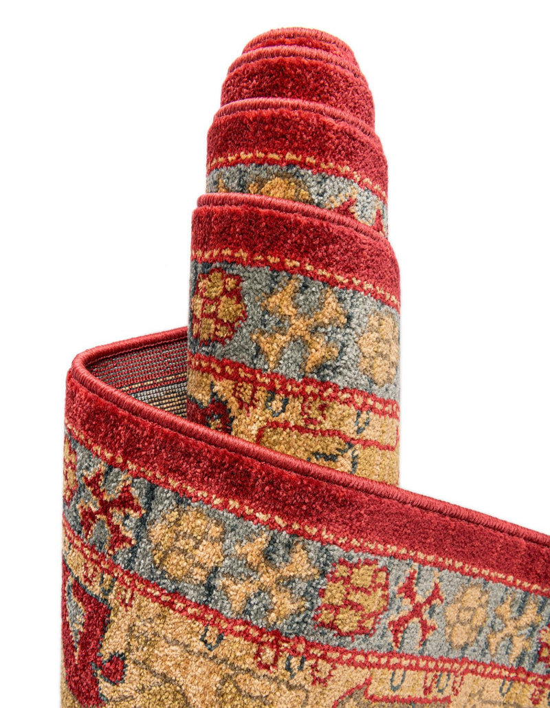 Persian Elegance Collection Area Rug - Isfahan Rectangle Red  lifestyle 13