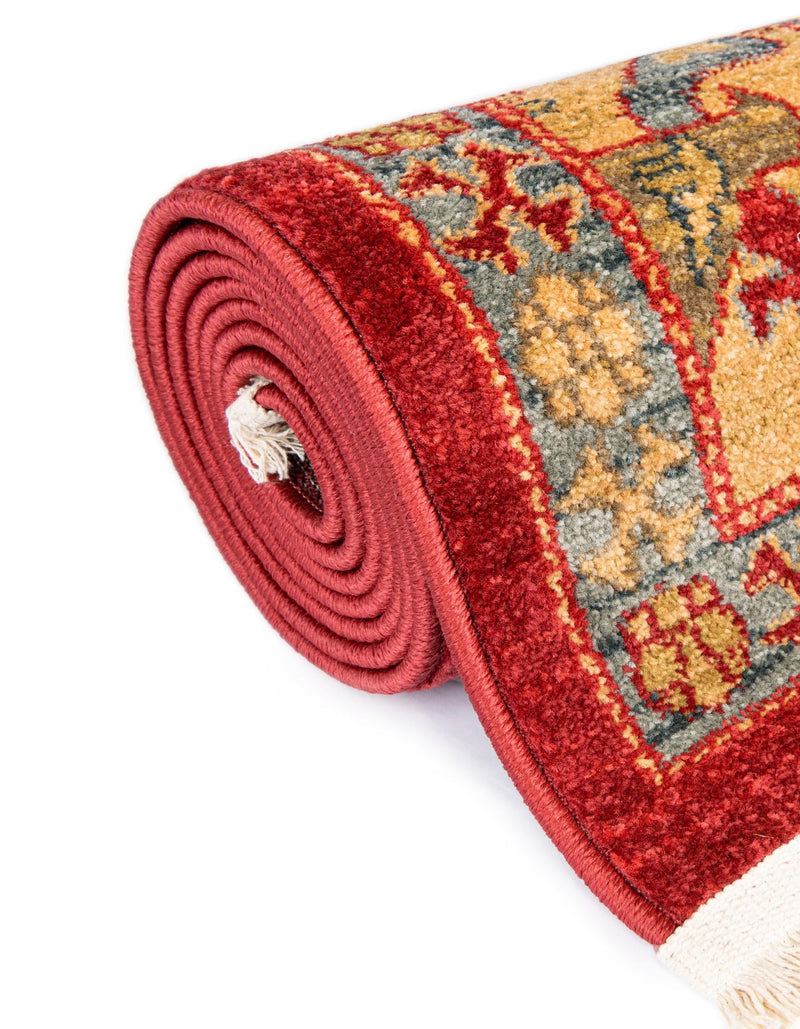 Persian Elegance Collection Area Rug - Isfahan Rectangle Red  lifestyle 14