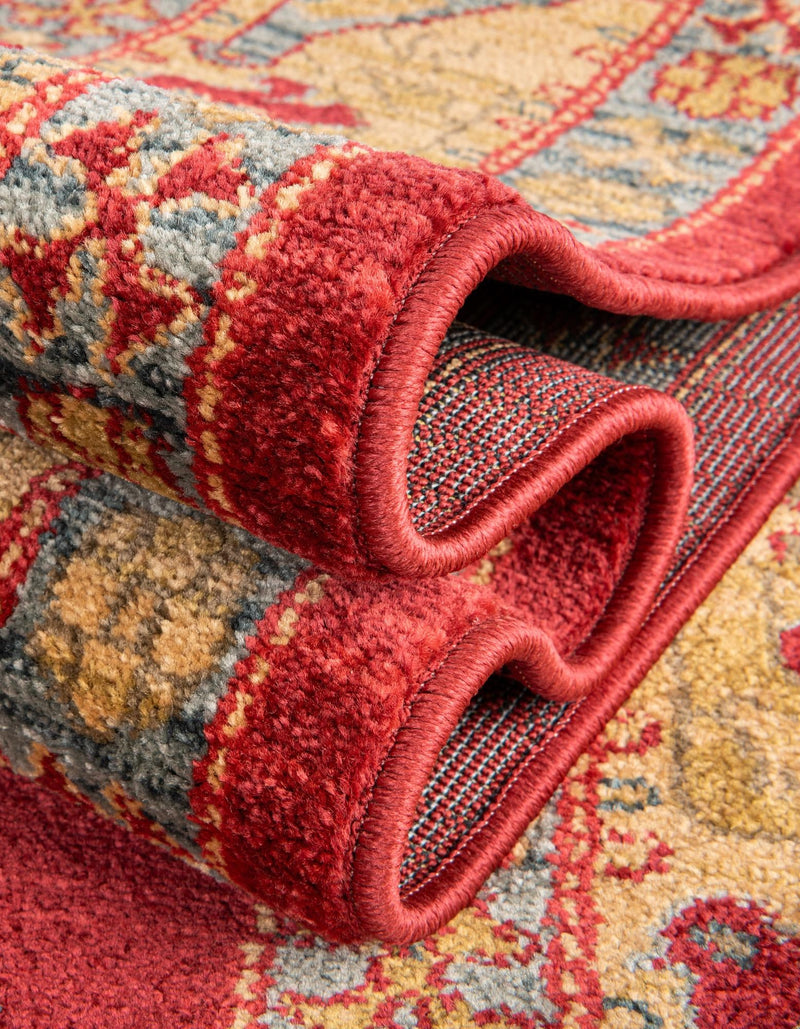 Persian Elegance Collection Area Rug - Isfahan Rectangle Red  lifestyle 15