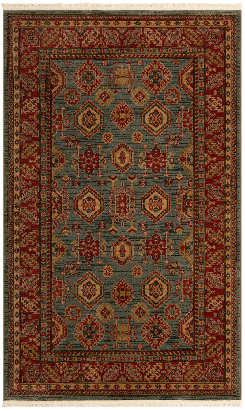 Persian Elegance Collection Area Rug -  Nain Rectangle Light Blue Main