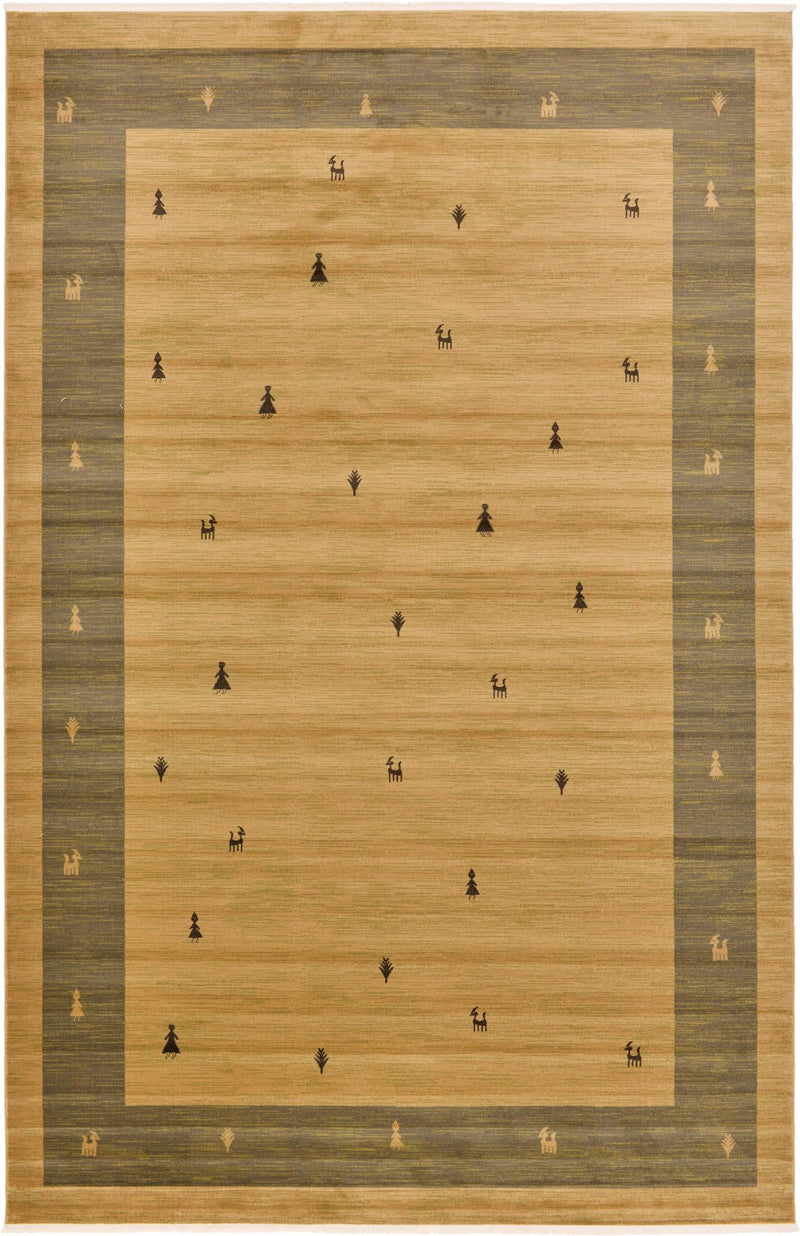 Zagros Oasis Collection Area Rug -  Tuyserkan Rectangular Tan  lifestyle 16