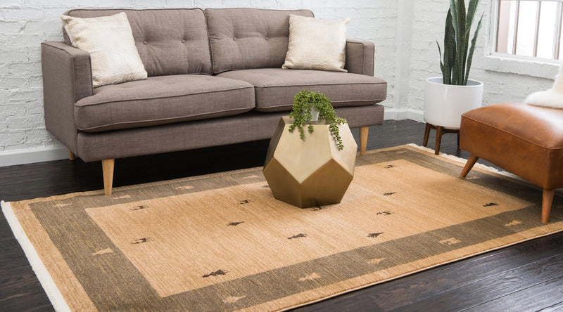Zagros Oasis Collection Area Rug -  Tuyserkan Rectangle Tan  lifestyle 3