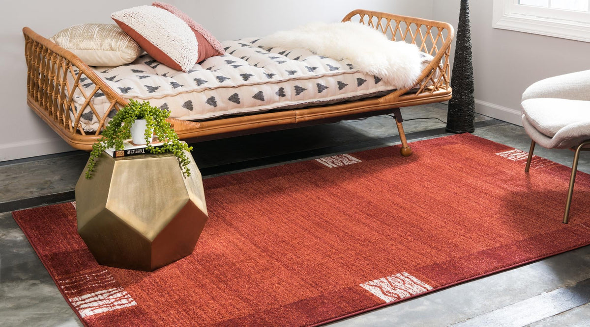 Studio Haven Collection Area Rug - Atelier Rectangle Terracotta  lifestyle 17
