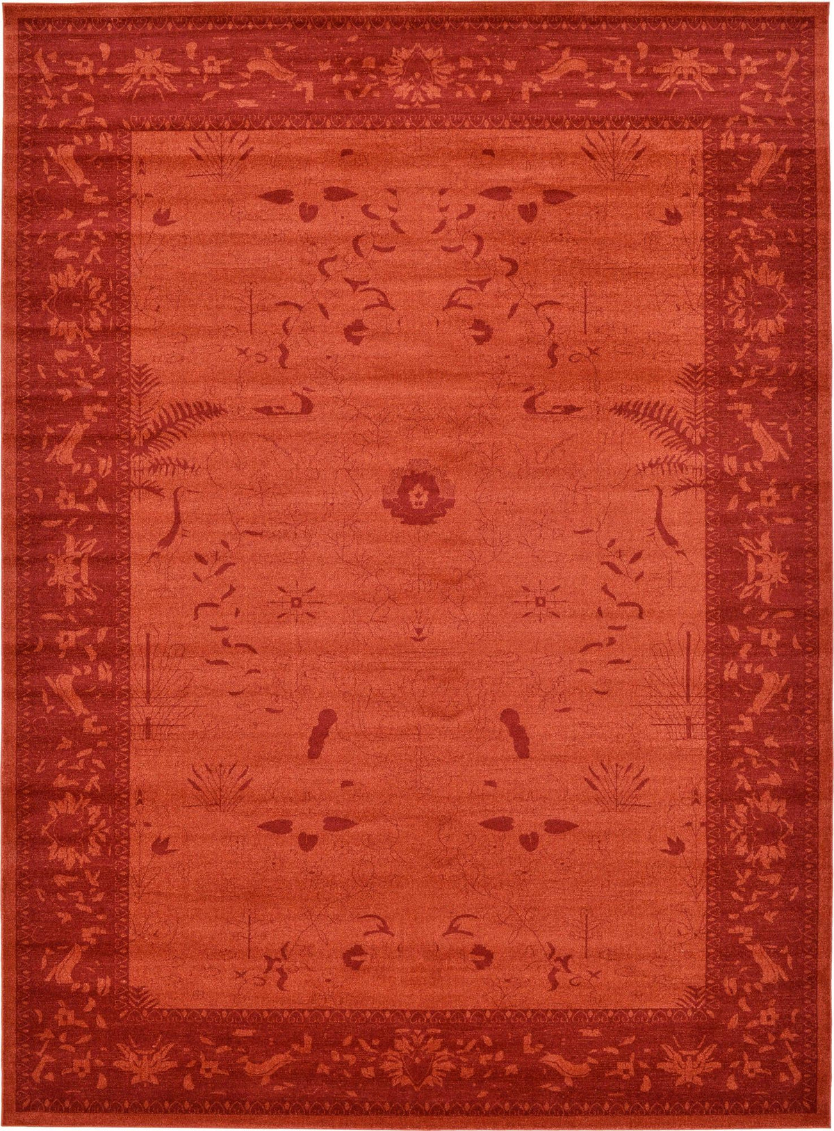 Horizon Collection Area Rug -  Apex (Rust Red) Rectangle Rust Red  lifestyle 2
