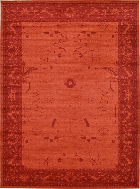 Horizon Collection Area Rug -  Apex (Rust Red) Rectangle Rust Red  lifestyle 2