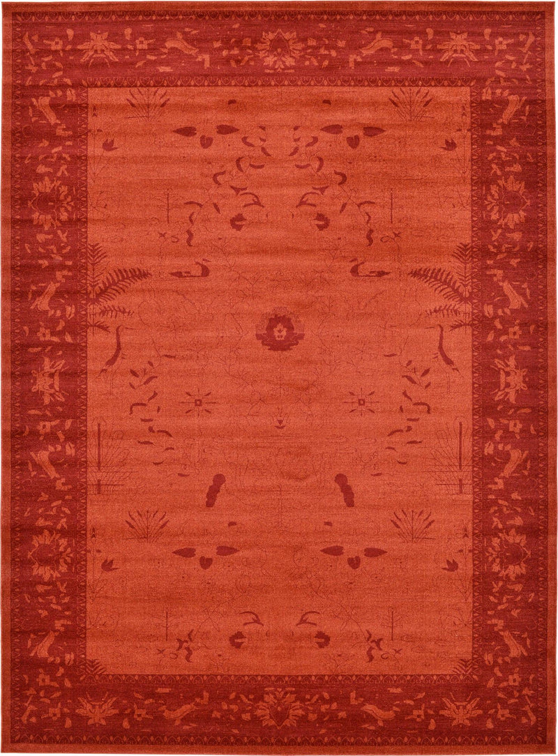 Horizon Collection Area Rug -  Apex (Rust Red) Rectangle Rust Red  lifestyle 2