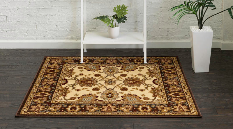 Jaipur Elegance Collection Area Rug -  Jal Square Cream  lifestyle 36