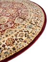 Jaipur Elegance Collection Area Rug -  Sawai Round Red  lifestyle 69