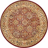 Jaipur Elegance Collection Area Rug -  Sawai Round Red  lifestyle 48