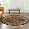Jaipur Elegance Collection Area Rug -  Sawai Round Brown  lifestyle 104