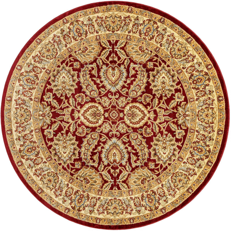 Jaipur Elegance Collection Area Rug -  Gaitore Round Red  lifestyle 44