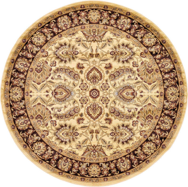 Jaipur Elegance Collection Area Rug -  Gaitore Round Cream  lifestyle 45