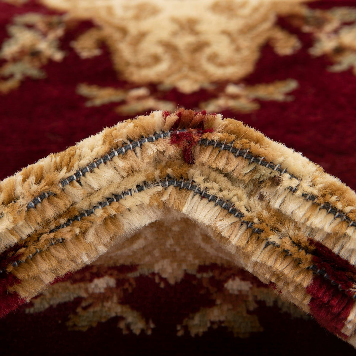 Versailles Elegance Collection Area Rug -  Vincennes Round Red  lifestyle 76