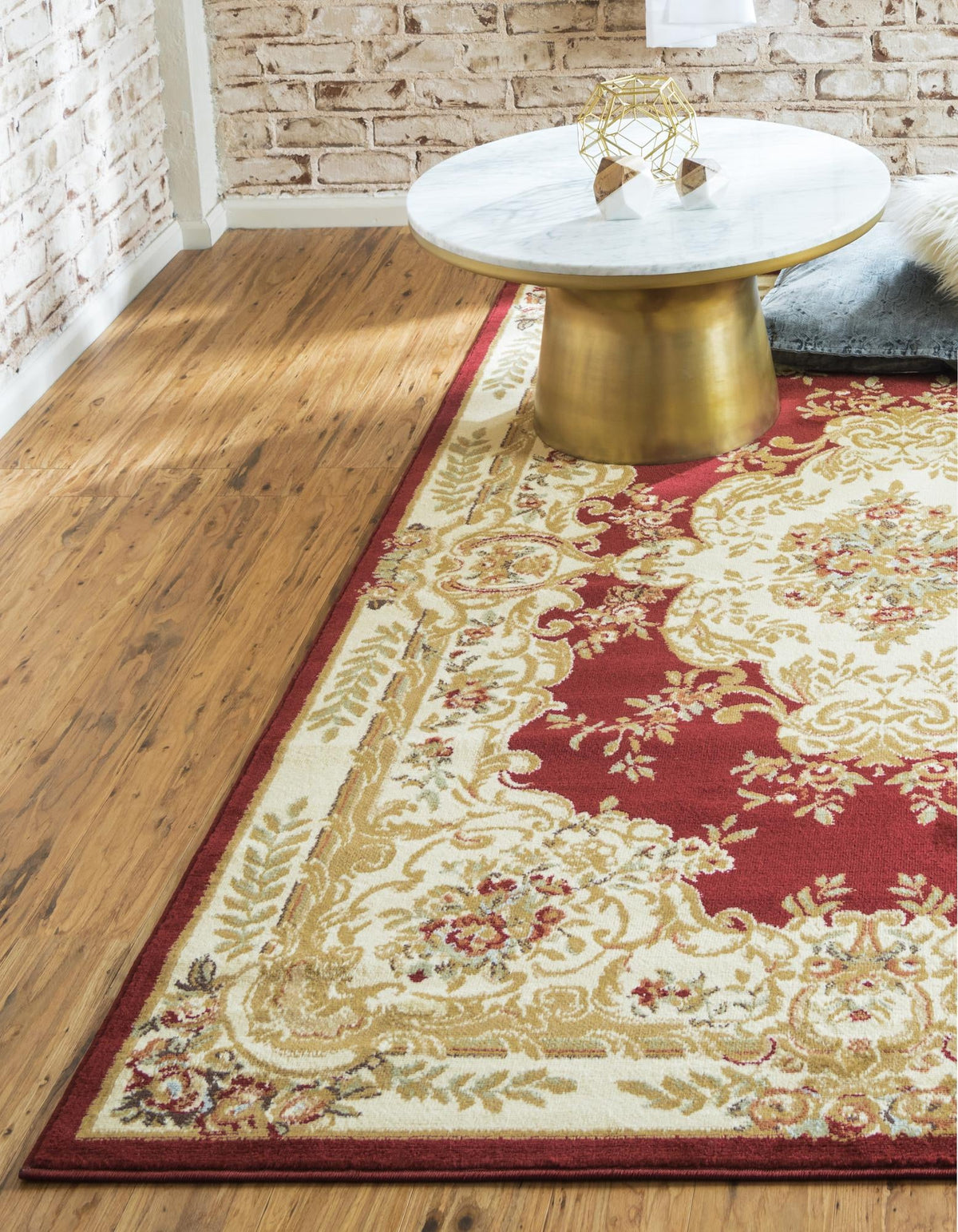 Versailles Elegance Collection Area Rug -  Vincennes Rectangle Red  lifestyle 6
