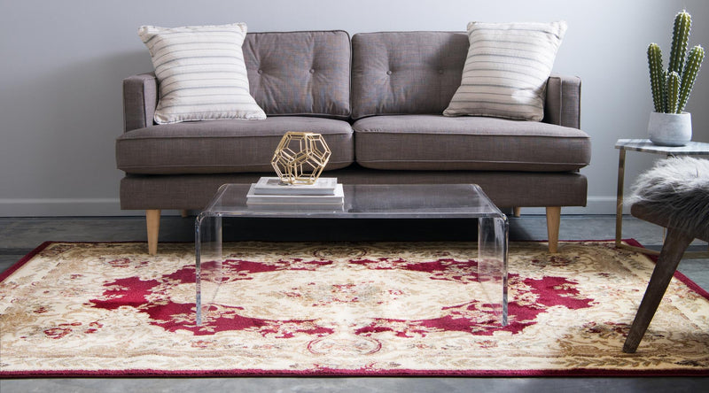 Versailles Elegance Collection Area Rug -  Vincennes Rectangle Red  lifestyle 10