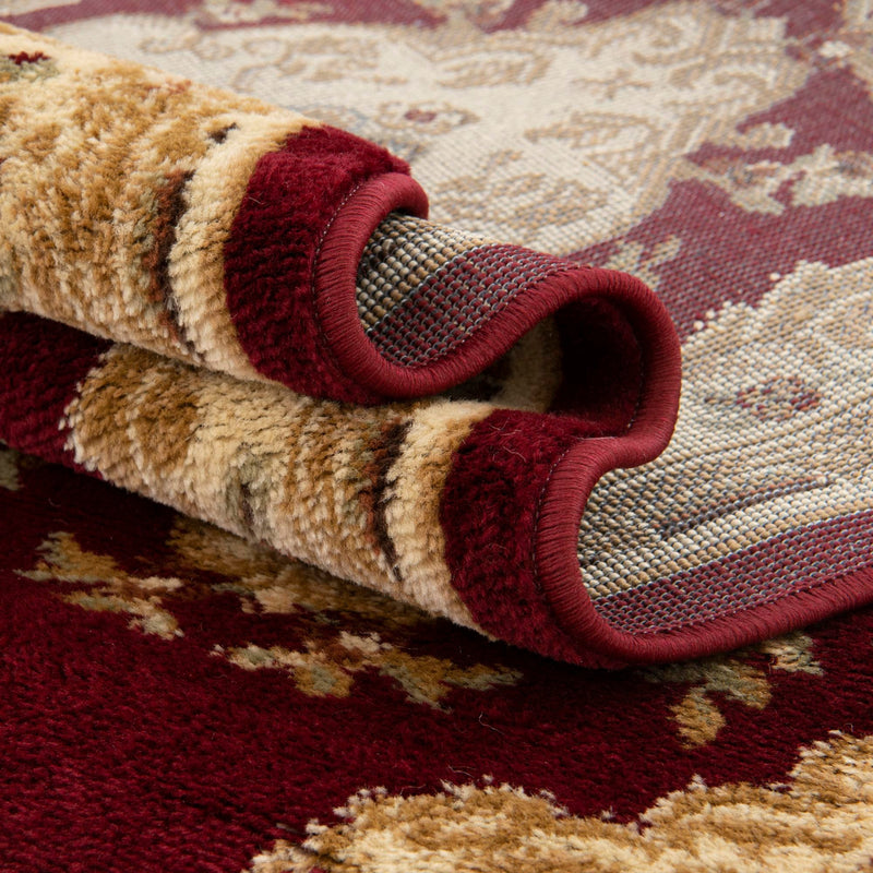 Versailles Elegance Collection Area Rug -  Vincennes Rectangle Red  lifestyle 28