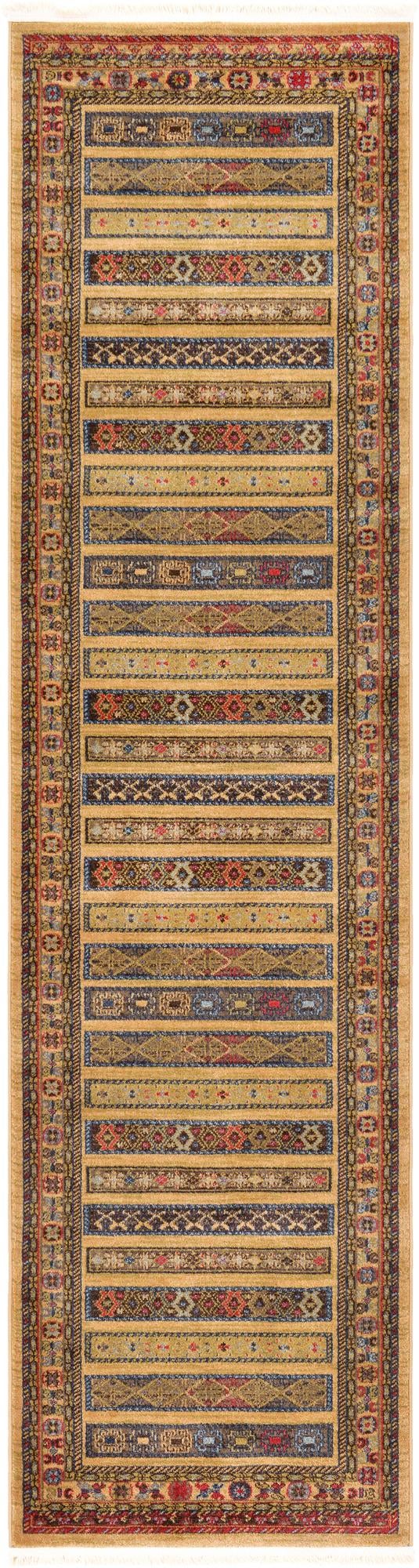 Zagros Oasis Collection Area Rug -  Khorramabad Runner Tan  lifestyle 90