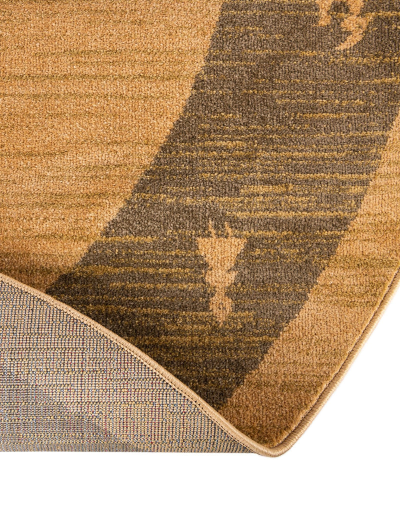 Zagros Oasis Collection Area Rug -  Tuyserkan Round Tan  lifestyle 35