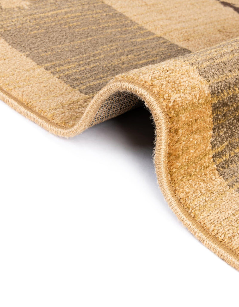 Zagros Oasis Collection Area Rug -  Tuyserkan Round Tan  lifestyle 37