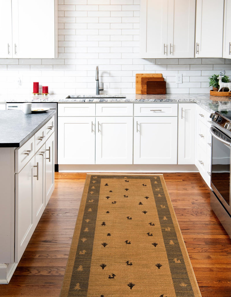 Zagros Oasis Collection Area Rug -  Tuyserkan Runner Tan  lifestyle 33