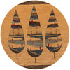 Zagros Oasis Collection Area Rug -  Malayer Round Tan  lifestyle 12