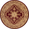 Versailles Elegance Collection Area Rug - Trianon Round Red  lifestyle 29