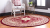 Versailles Elegance Collection Area Rug - Trianon Round Red  lifestyle 37