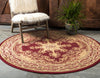 Versailles Elegance Collection Area Rug - Trianon Round Red  lifestyle 41
