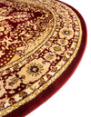 Versailles Elegance Collection Area Rug - Trianon Round Red  lifestyle 51