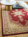 Versailles Elegance Collection Area Rug - Trianon Rectangle Red  lifestyle 5