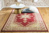 Versailles Elegance Collection Area Rug - Trianon Rectangle Red  lifestyle 7
